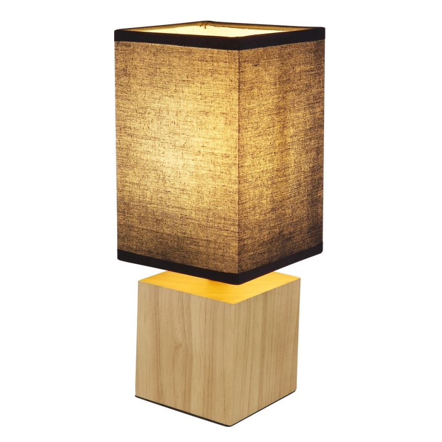 Globo - Lampa stołowa 1xE27/7W/230V czarna/brązowa