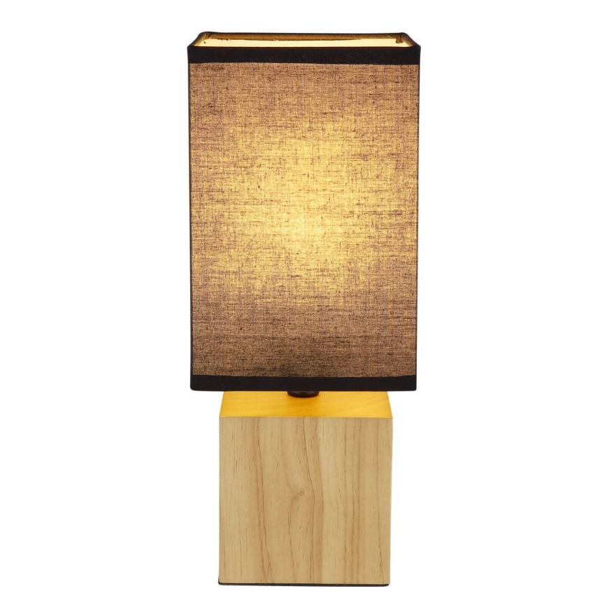 Globo - Lampa stołowa 1xE27/7W/230V czarna/brązowa