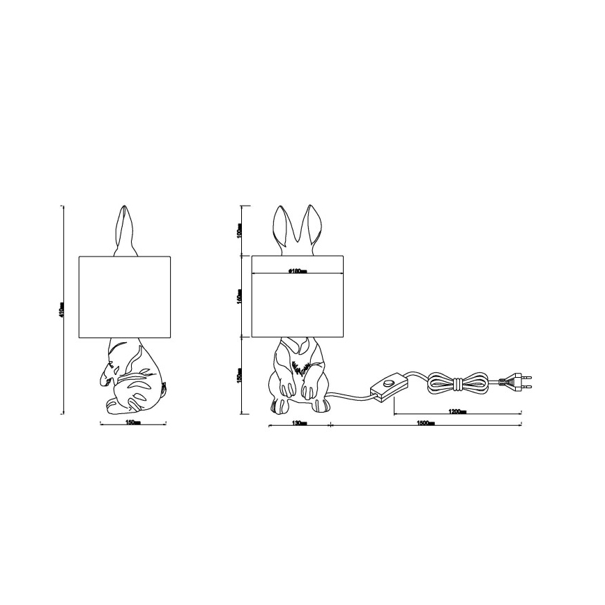 Globo - Lampa stołowa 1xE27/25W/230V
