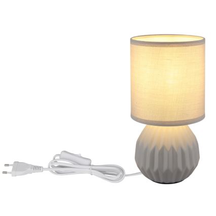 Globo - Lampa stołowa 1xE14/40W/230V szary
