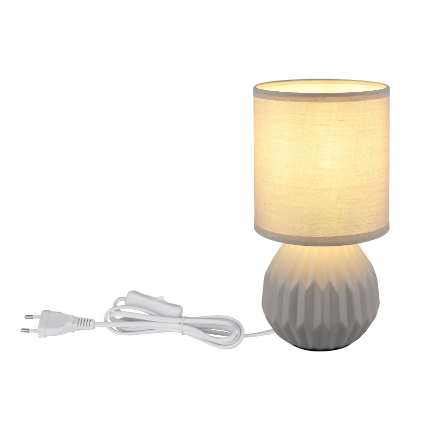 Globo - Lampa stołowa 1xE14/40W/230V szary