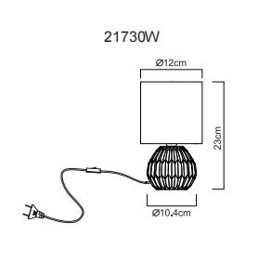 Globo - Lampa stołowa 1xE14/40W/230V biały