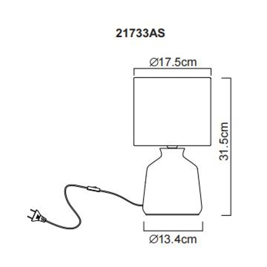 Globo - Lampa stołowa 1xE14/40W/230V