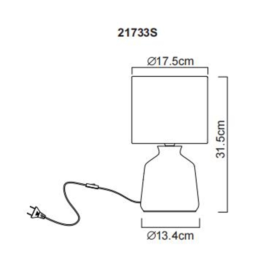 Globo - Lampa stołowa 1xE14/40W/230V