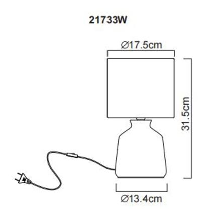 Globo - Lampa stołowa 1xE14/40W/230V