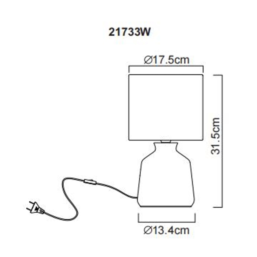 Globo - Lampa stołowa 1xE14/40W/230V