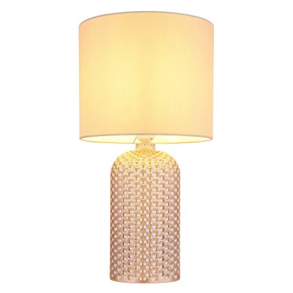 Globo - Lampa stołowa 1xE27/60W/230V beżowy