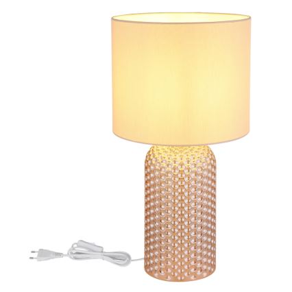 Globo - Lampa stołowa 1xE27/60W/230V beżowy