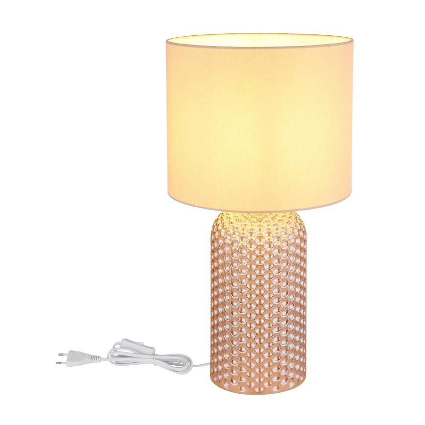 Globo - Lampa stołowa 1xE27/60W/230V beżowy