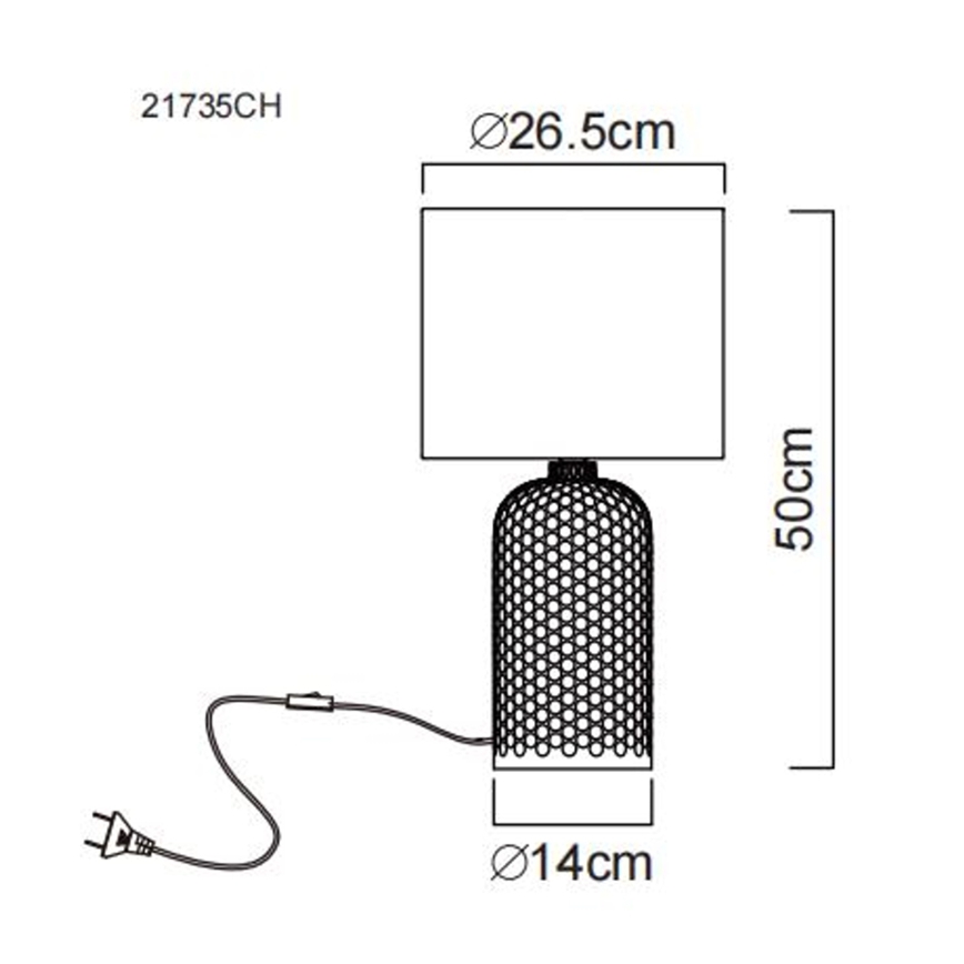 Globo - Lampa stołowa 1xE27/60W/230V beżowy