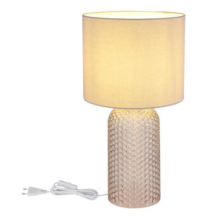 Globo - Lampa stołowa 1xE27/60W/230V szary