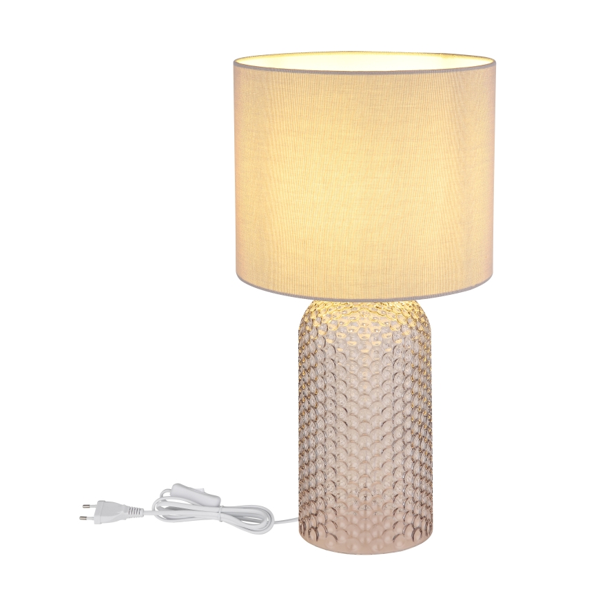 Globo - Lampa stołowa 1xE27/60W/230V szary