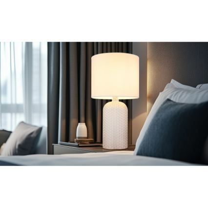 Globo - Lampa stołowa 1xE27/60W/230V biały