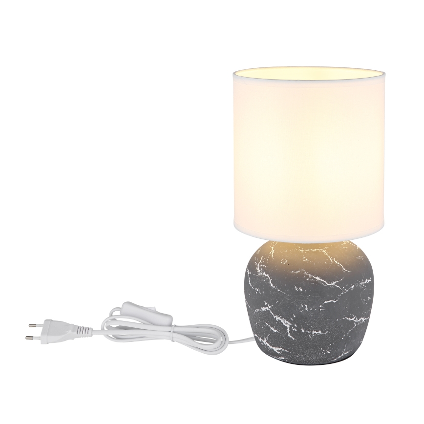 Globo - Lampa stołowa 1xE14/40W/230V szary