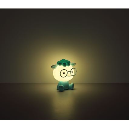 Globo - LED Ściemnialna akumulatorowa dziecięca lampka nocna LED/1W/5V 500 mAh niebieska