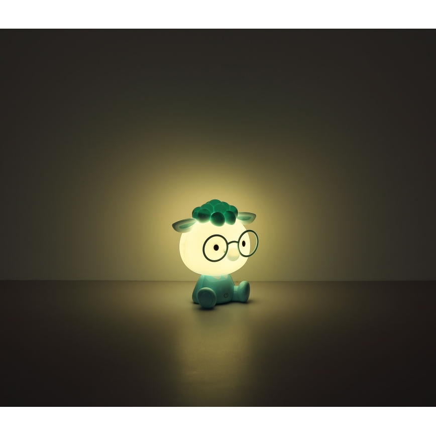 Globo - LED Ściemnialna akumulatorowa dziecięca lampka nocna LED/1W/5V 500 mAh niebieska