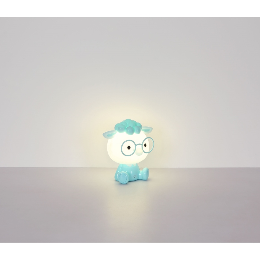 Globo - LED Ściemnialna akumulatorowa dziecięca lampka nocna LED/1W/5V 500 mAh niebieska