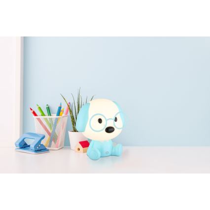 Globo - LED Ściemnialna akumulatorowa dziecięca lampka nocna LED/1W/5V 500 mAh niebieska