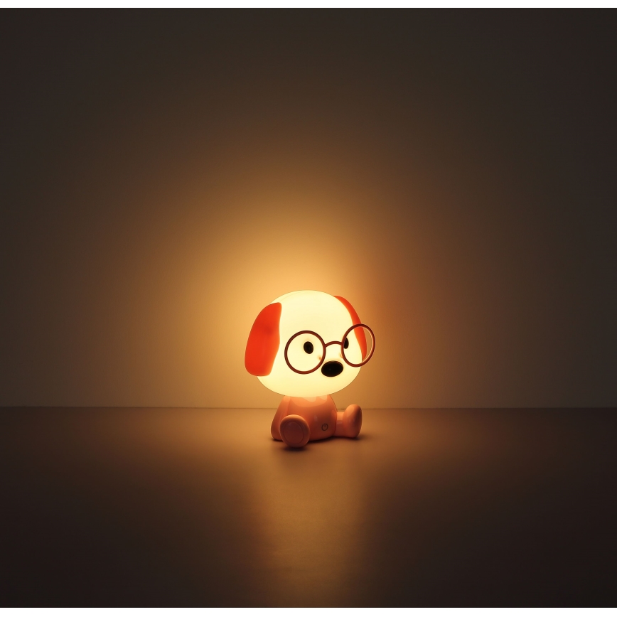 Globo - LED ładowalna dziecięca lampka nocna z regulacją jasności LED/1W/5V 500 mAh różowa