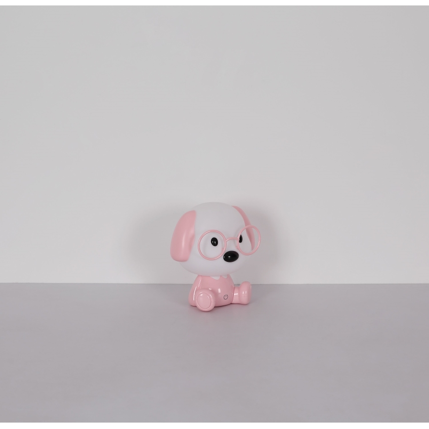 Globo - LED ładowalna dziecięca lampka nocna z regulacją jasności LED/1W/5V 500 mAh różowa