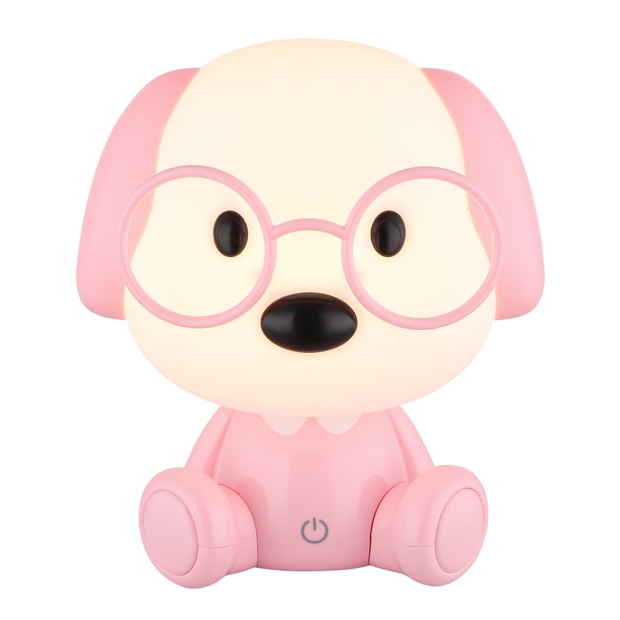 Globo - LED ładowalna dziecięca lampka nocna z regulacją jasności LED/1W/5V 500 mAh różowa