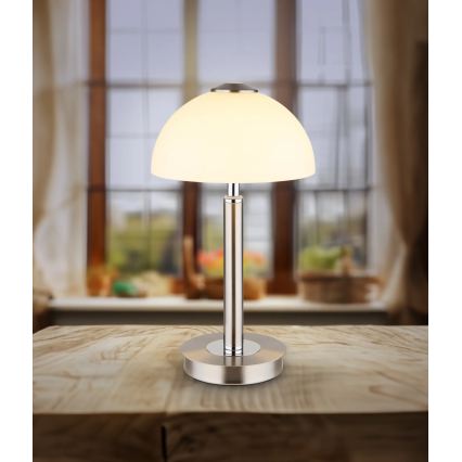Globo - LED ściemniana dotykowa lampka stołowa LED/7W/230V 3000K matowy chrom