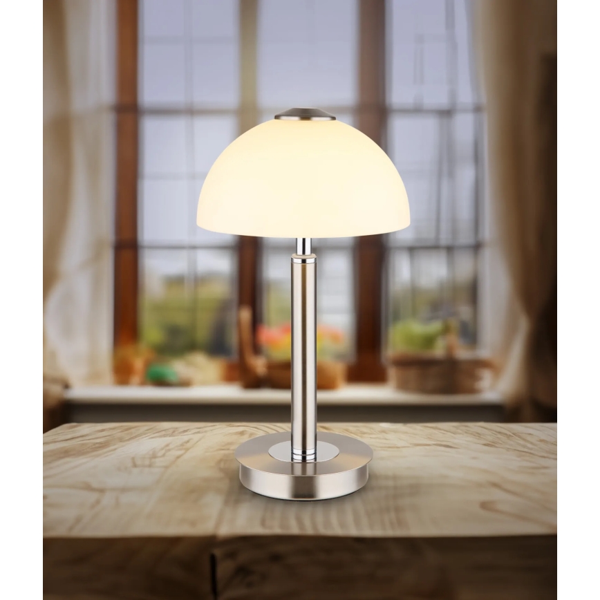 Globo - LED ściemniana dotykowa lampka stołowa LED/7W/230V 3000K matowy chrom