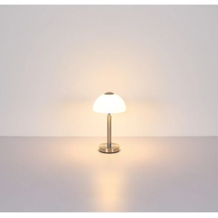 Globo - LED ściemniana dotykowa lampka stołowa LED/7W/230V 3000K matowy chrom