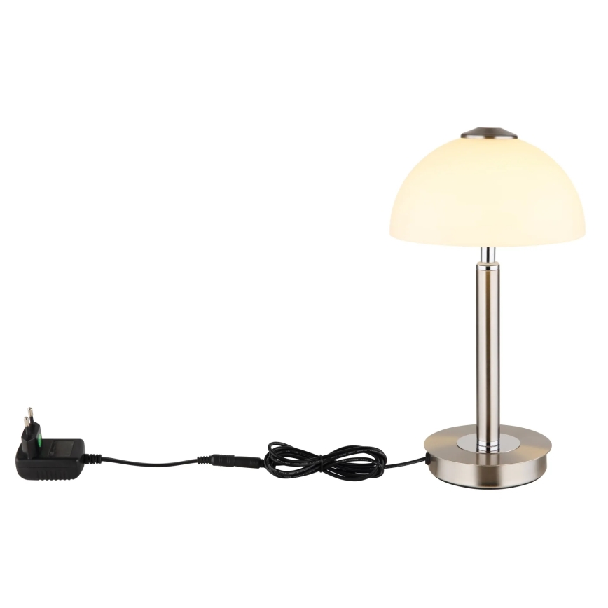 Globo - LED ściemniana dotykowa lampka stołowa LED/7W/230V 3000K matowy chrom