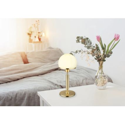 Globo - Lampa stołowa 1xE27/40W/230V złota