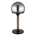 Globo 21954S - Lampa stołowa HAKU 1xE27/40W/230V czarna/brązowa