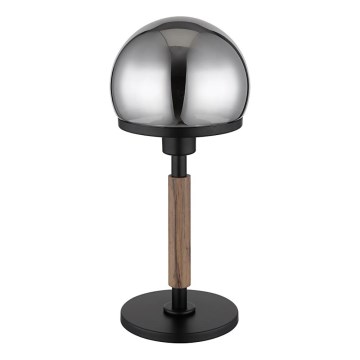 Globo 21954S - Lampa stołowa HAKU 1xE27/40W/230V czarna/brązowa