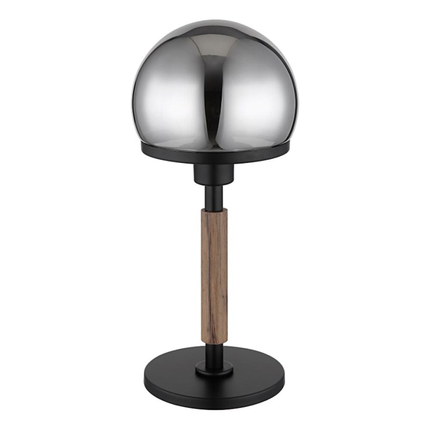 Globo 21954S - Lampa stołowa HAKU 1xE27/40W/230V czarna/brązowa