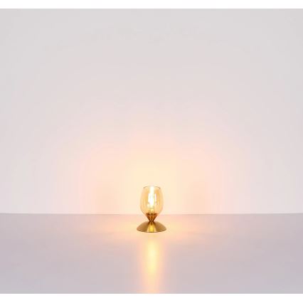Globo - Dotykowa lampa stołowa 1xE14/25W/230V mosiądz
