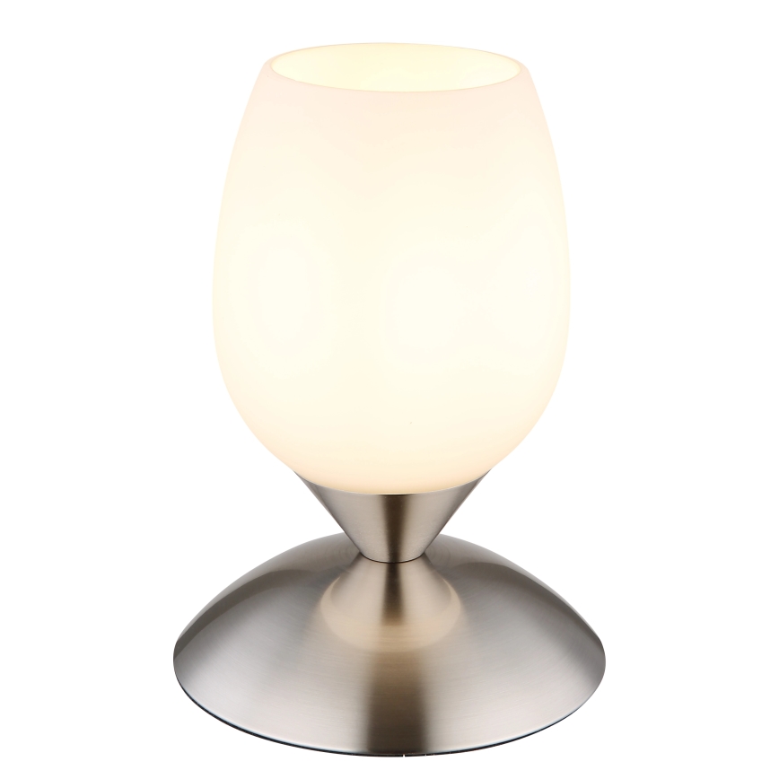 Globo - Stołowy dotykowa lampa 1xE14/25W/230V matowy chrom