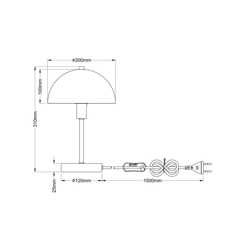 Globo - Lampa stołowa 1xE14/40W/230V