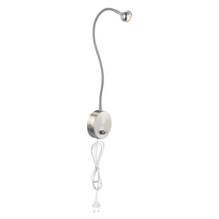 Globo - LED Elastyczna lampka LED/3W/230V chrom błyszczący