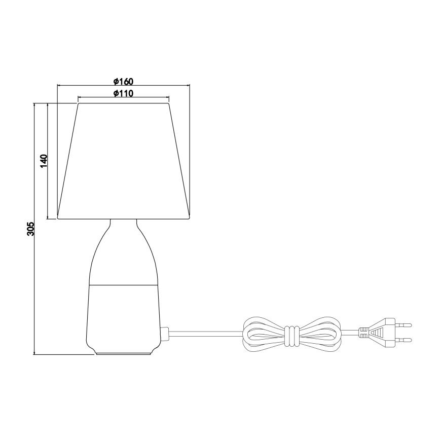 Globo - Lampa stołowa 1xE14/40W/230V