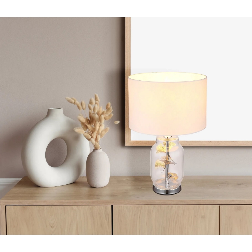 Globo - Lampa stołowa 1xE27/40W/230V biały