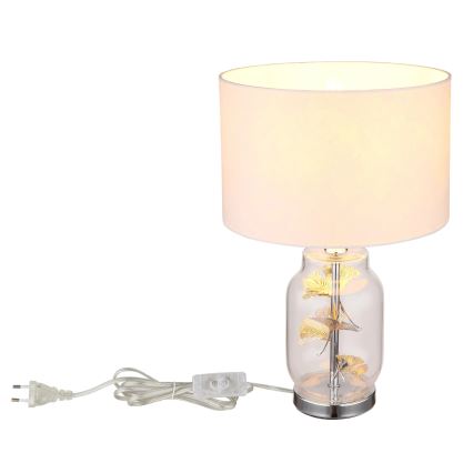 Globo - Lampa stołowa 1xE27/40W/230V biały