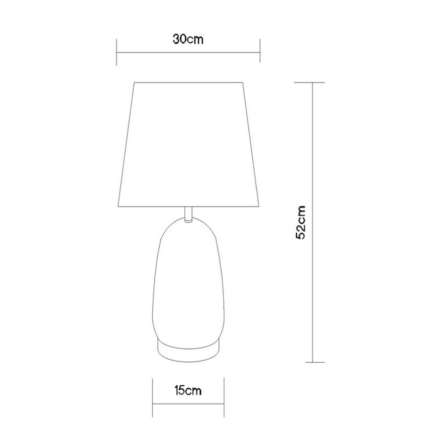 Globo - Lampa stołowa 1xE27/40W/230V czarna/brązowa