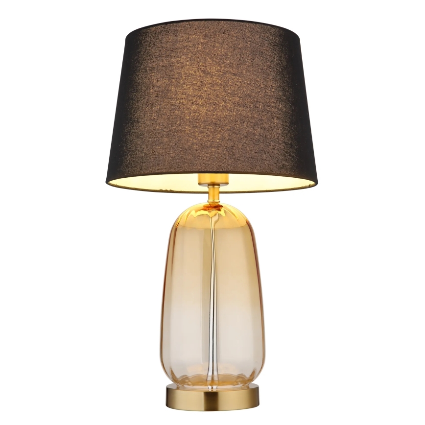 Globo - Lampa stołowa 1xE27/40W/230V czarna/brązowa