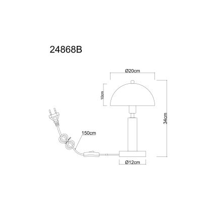 Globo - Lampa stołowa 1xE14/40W/230V