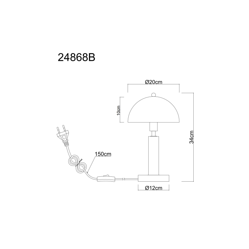 Globo - Lampa stołowa 1xE14/40W/230V