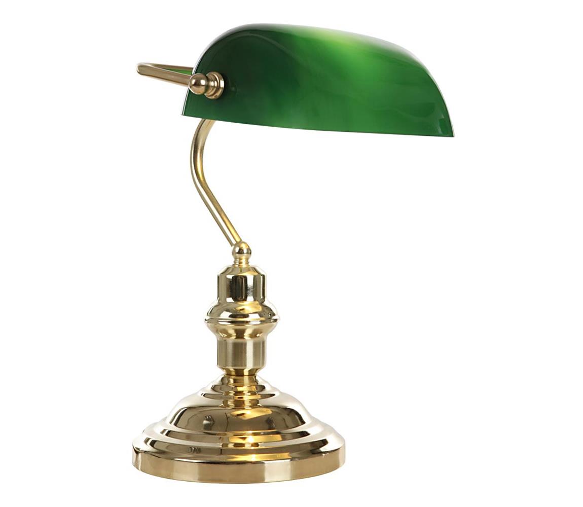 GLOBO 2491 - Lampa stołowa ANTIQUE 1xE27/60W zielona