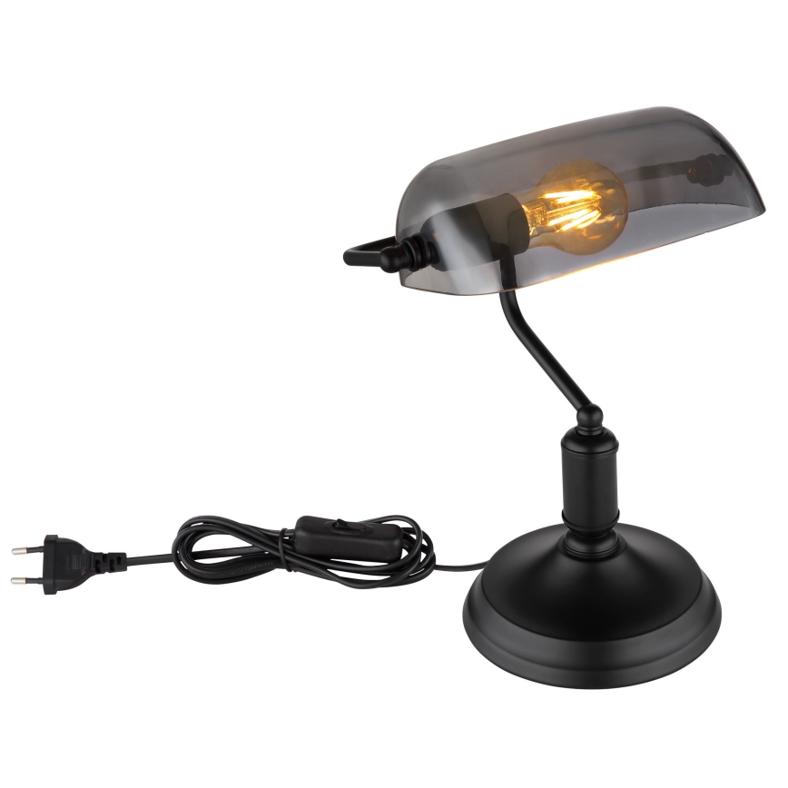 Globo - Lampa stołowa 1xE27/60W/230V czarna
