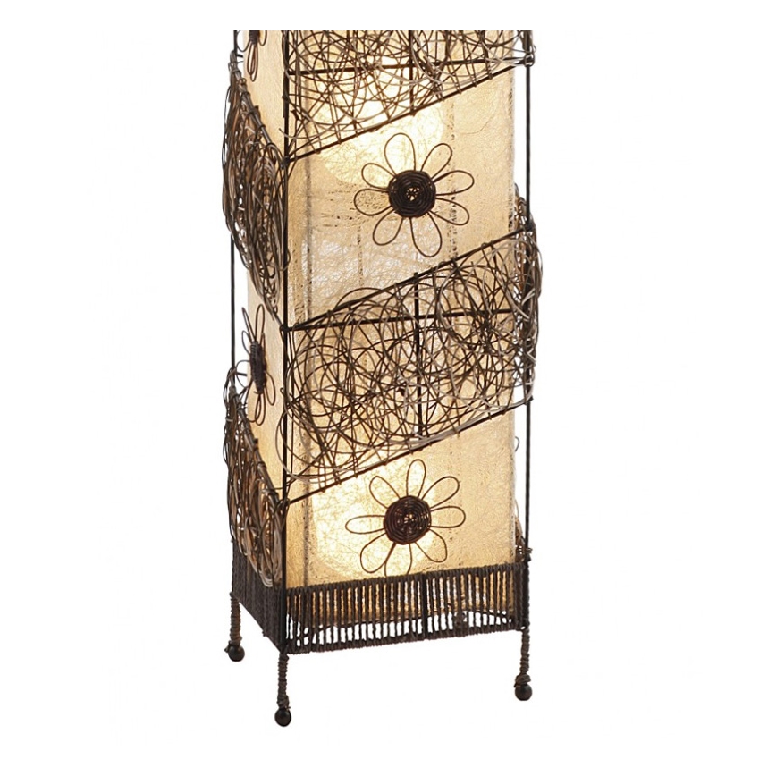 Globo 25882 - Stojací lampa SAFARI 4xE27/40W/230V