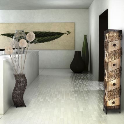 Globo 25882 - Stojací lampa SAFARI 4xE27/40W/230V