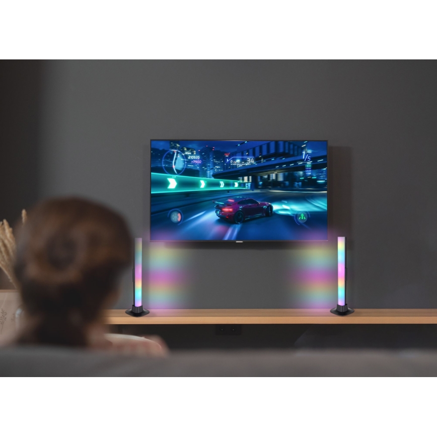 Globo RGB- ZESTAW 2x LED RGB Lampa ściemnialna stołowa 2w1 LED/2W/5V USB Wi-Fi Tuya