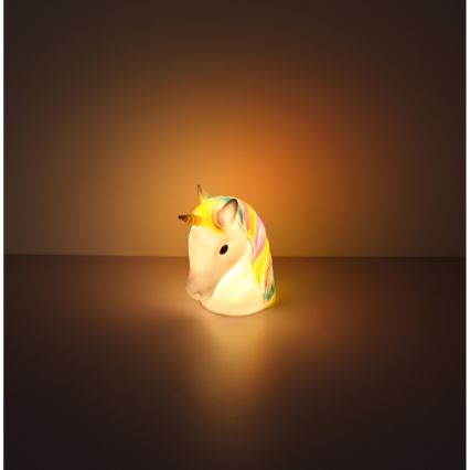Globo - LED Dziecięca lampka nocna LED/1W/230/4,5V 3xAA jednorożec